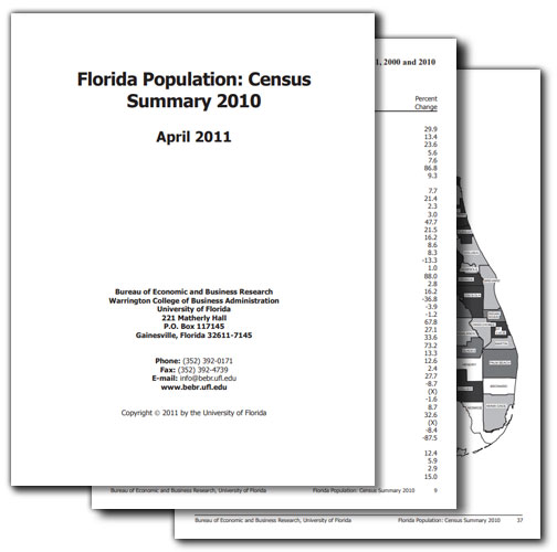 Florida Population: Census Summary 2010